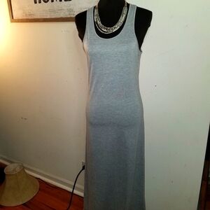 Maxi Gray Dress with Size Large New
